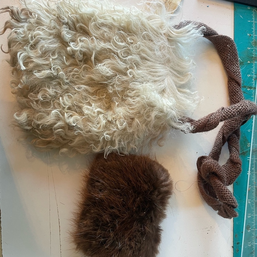 Sheep skin hand bags